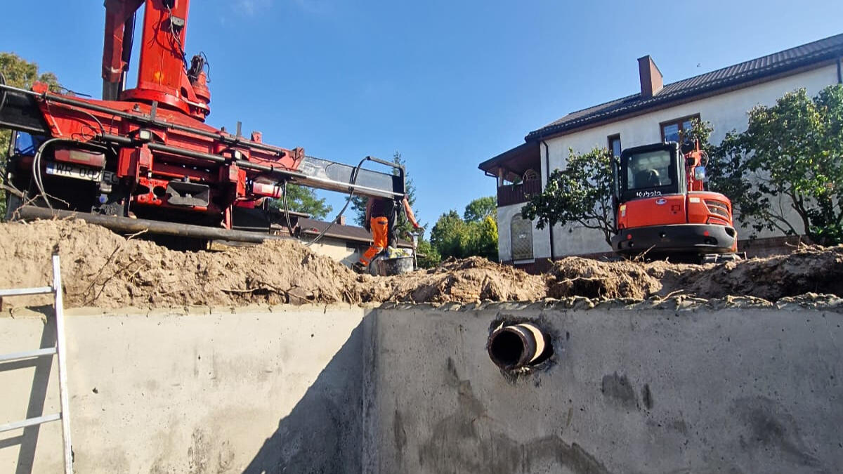 zbiornik betonowy na szambo